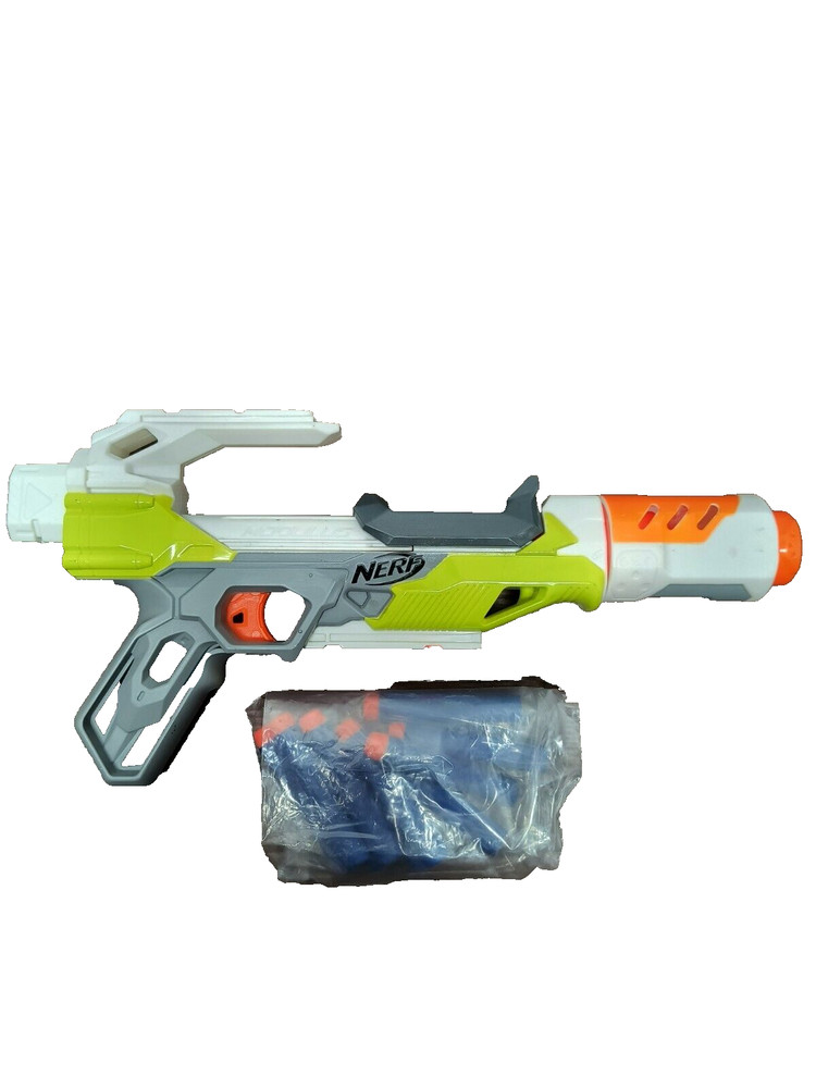 Nerf Modulus Ion Fire Blaster Soft Dart With Barrel + 10 Darts