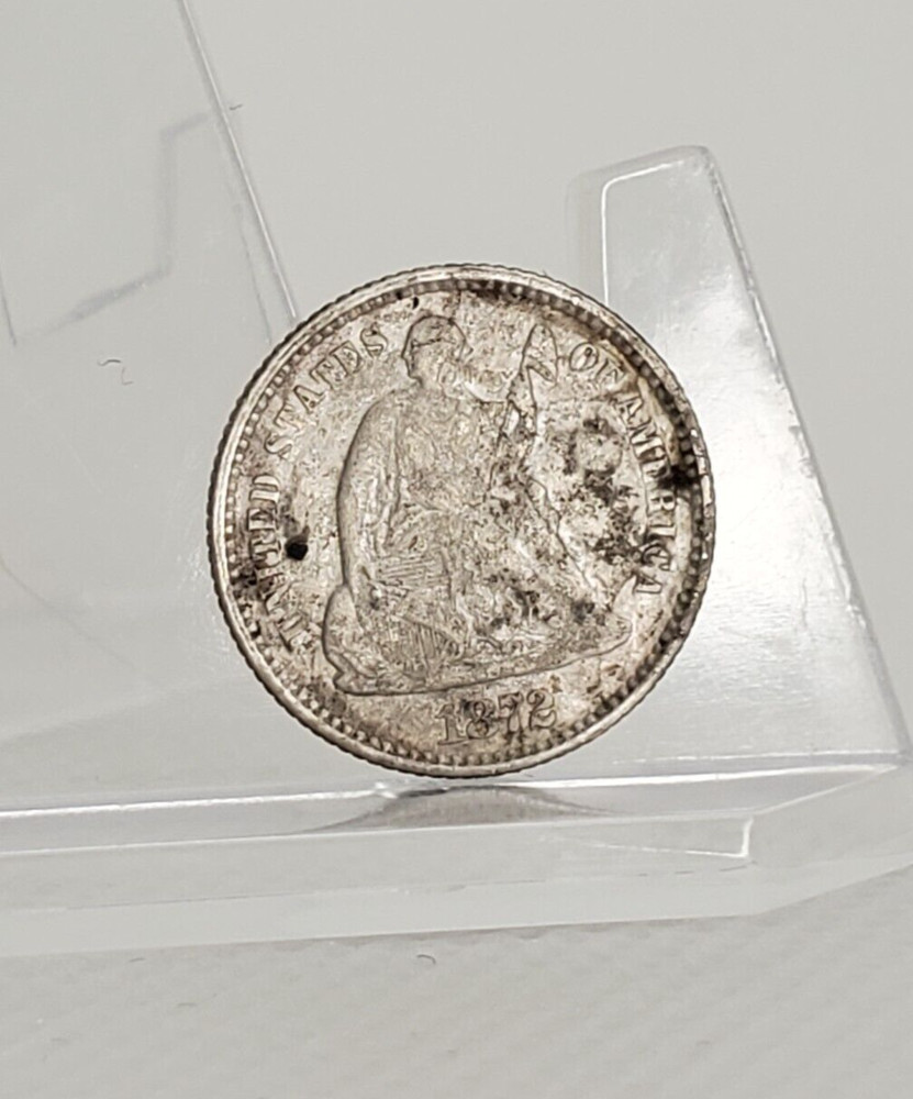 1872 Seated Liberty Half Dime, circulated
