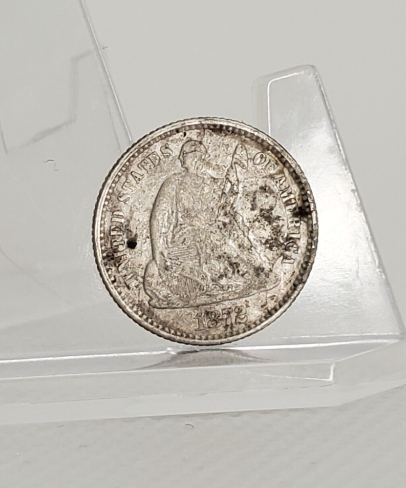 1872 Seated Liberty Half Dime, circulated