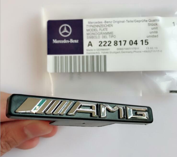 Front Vertical Strip General Grill Decal Emblem Badge for AMG