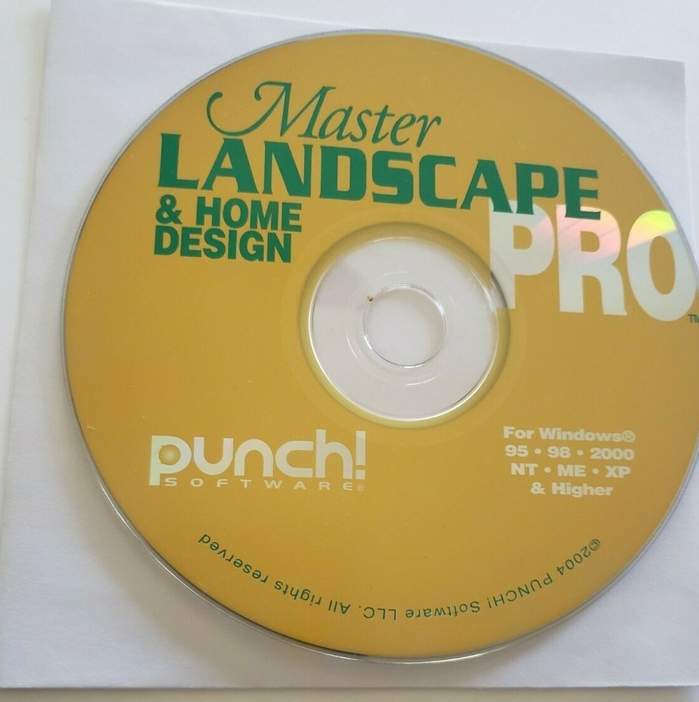 Master Landscape & Home Design PRO Windows (95,98,2000,NT,ME,XP) Punch Software