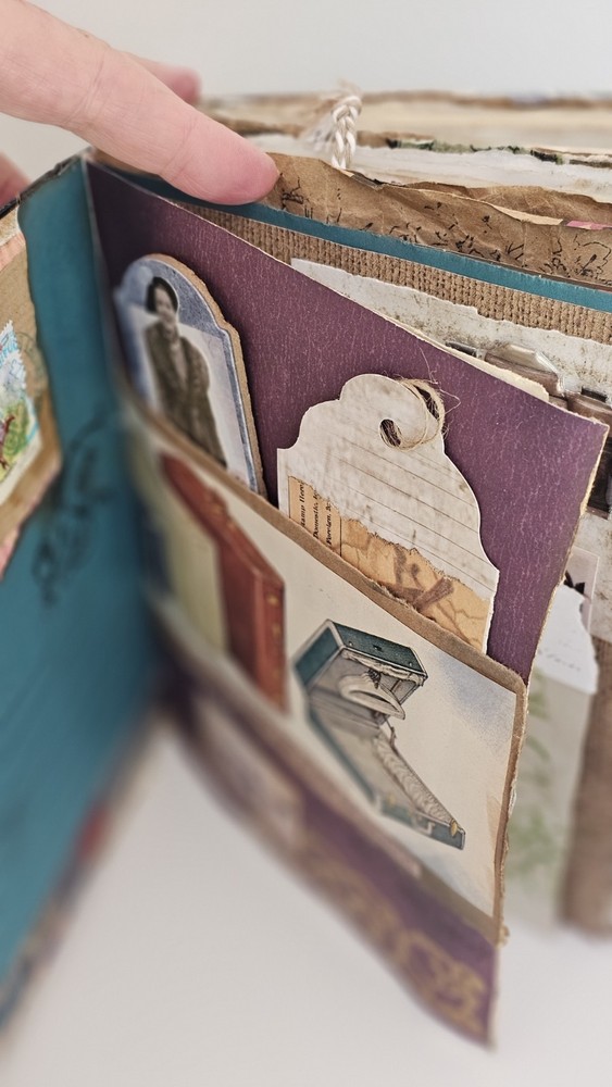 Handmade Junk Journal Travel Theme Book