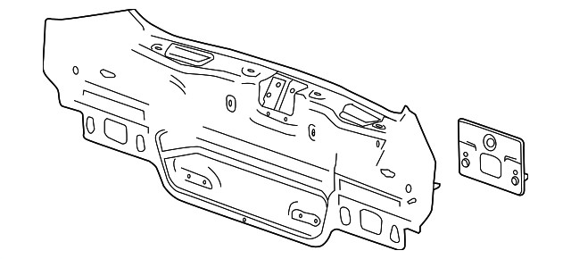 Genuine GM Rear End Panel 23447041