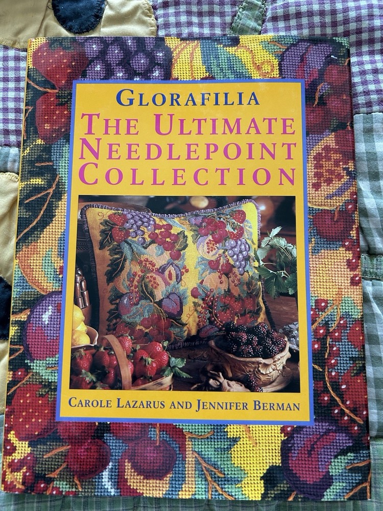 Group Of 4 Vintage Needlepoint Books For Needlework Enthusiasts Includes Pattern