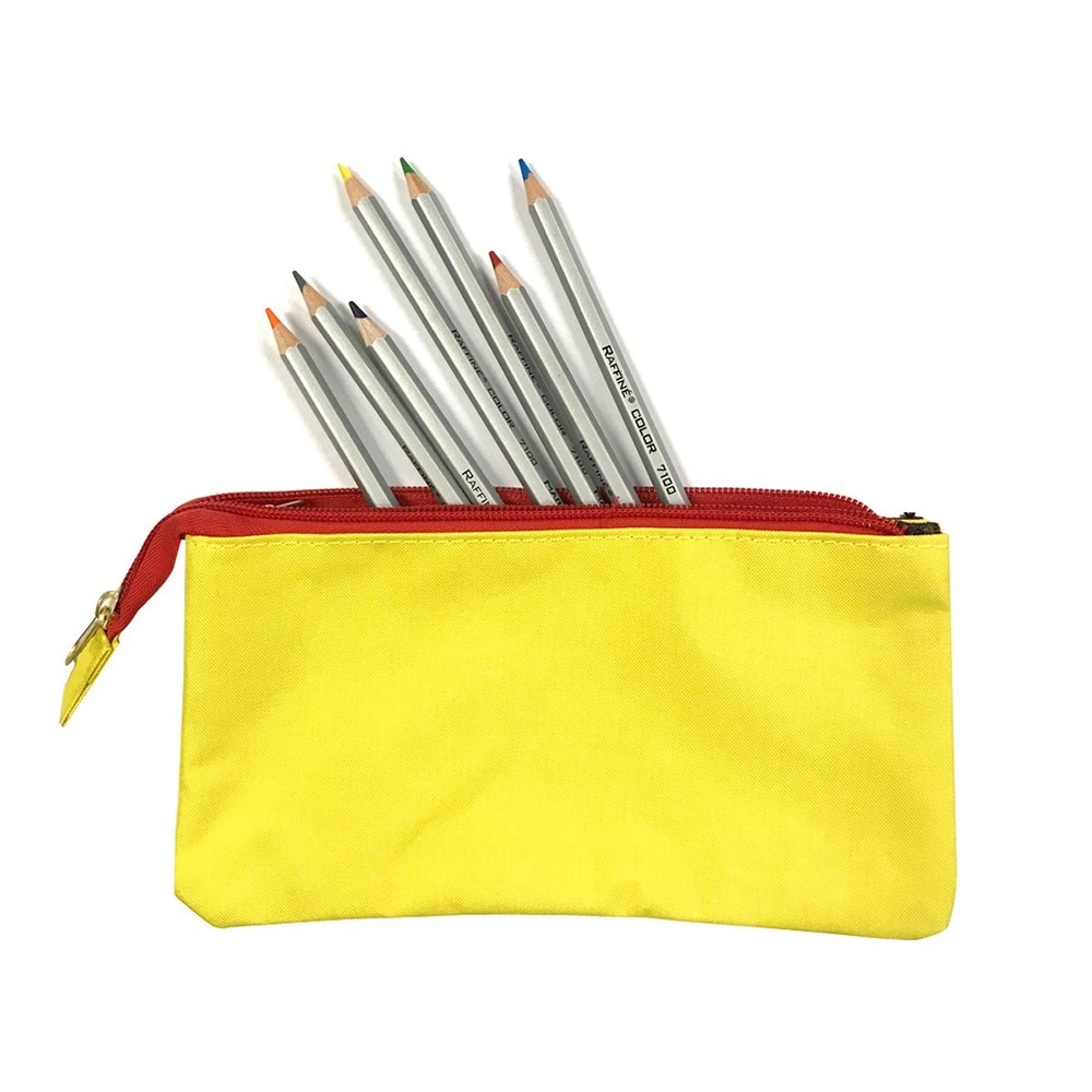 ® Three Layer Multifunctional Pencil Case Cosmetic Bag, Yellow