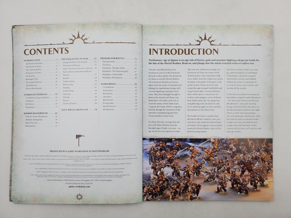 Warhammer AOS Thunder & Blood Book