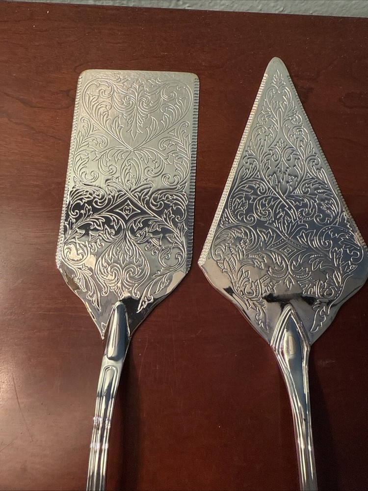 5 Pc Lot Silver Plated Serving Pieces