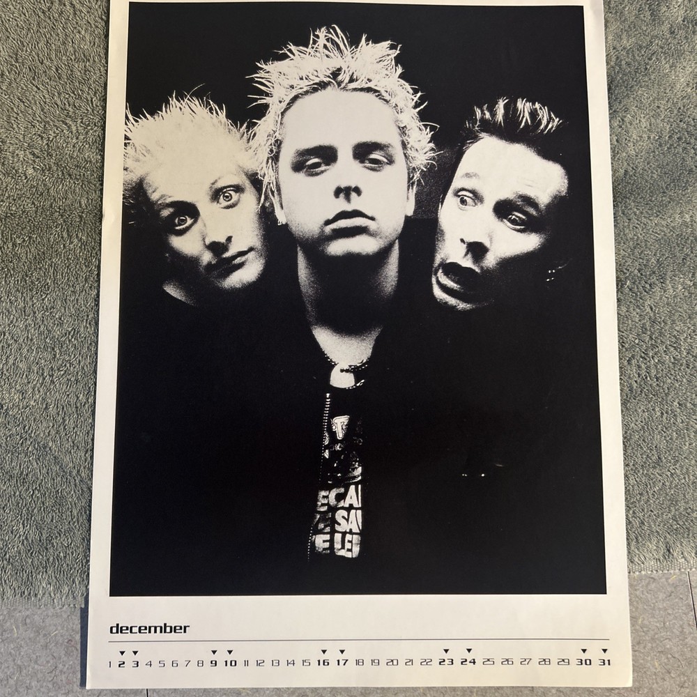 Green Day 2000 Calendar RARE!
