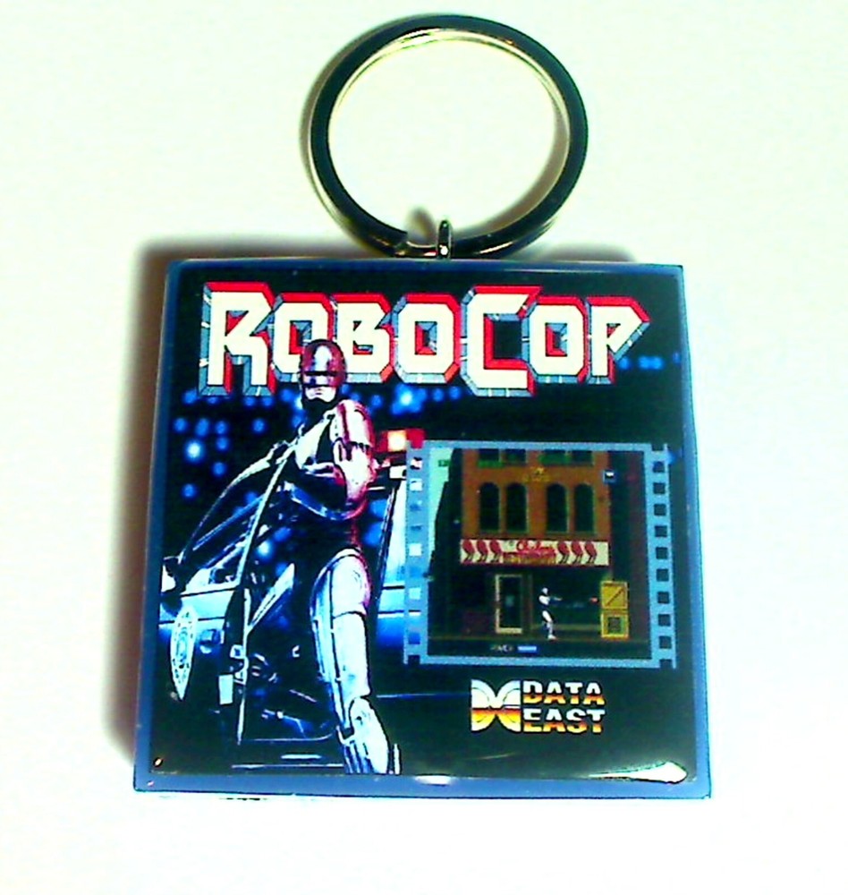 RoboCop  Arcade Coin Door accessory Keychain