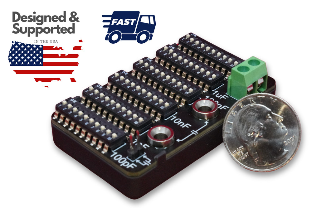 6 Decade Capacitance Substitution Board Box (100pF to 100uF)