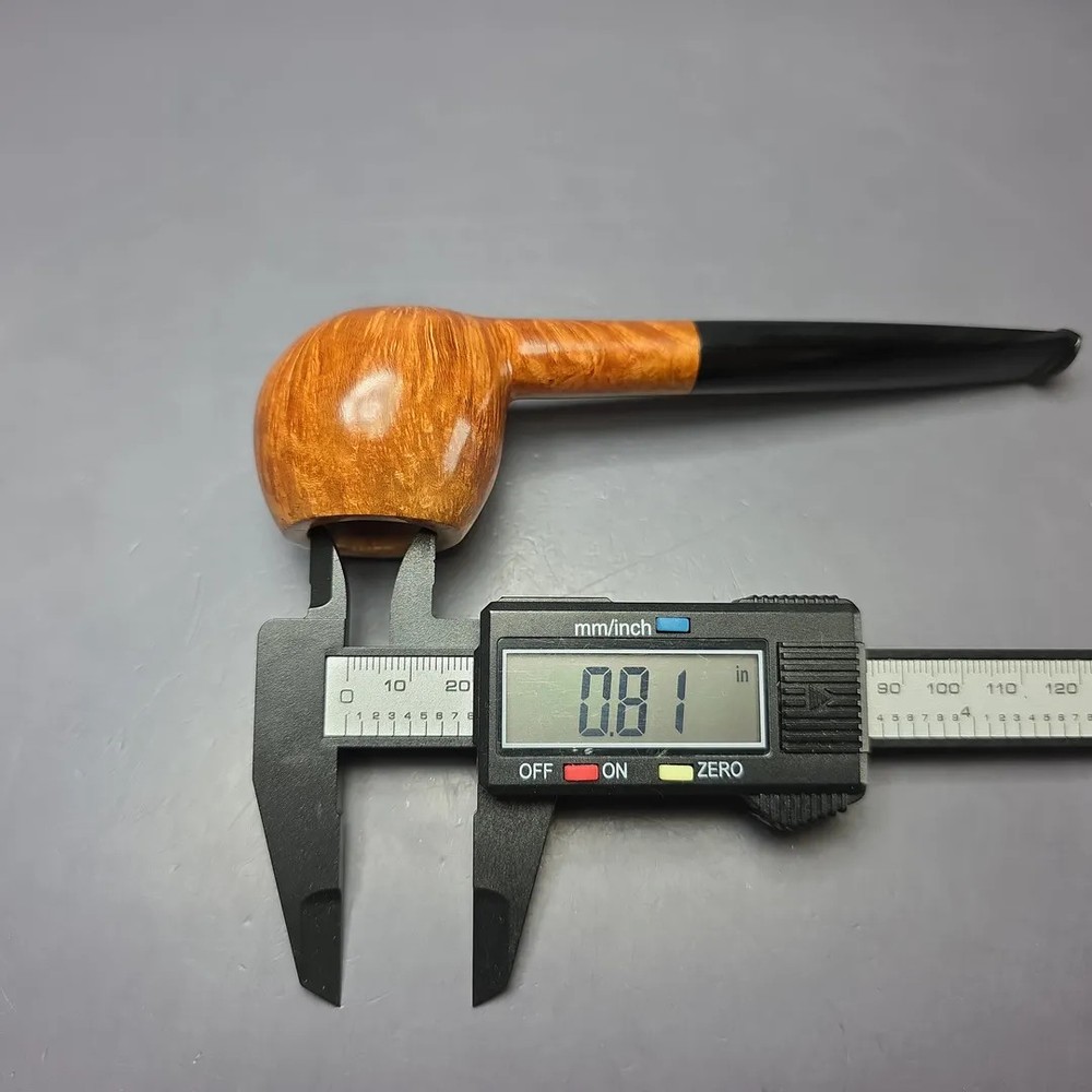 Dave Neeb Smooth Prince Handmade Briar Pipe, New