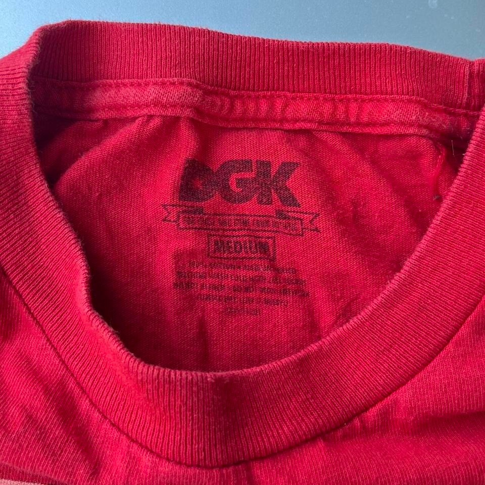 Y2K Red and black DGK graphic tee