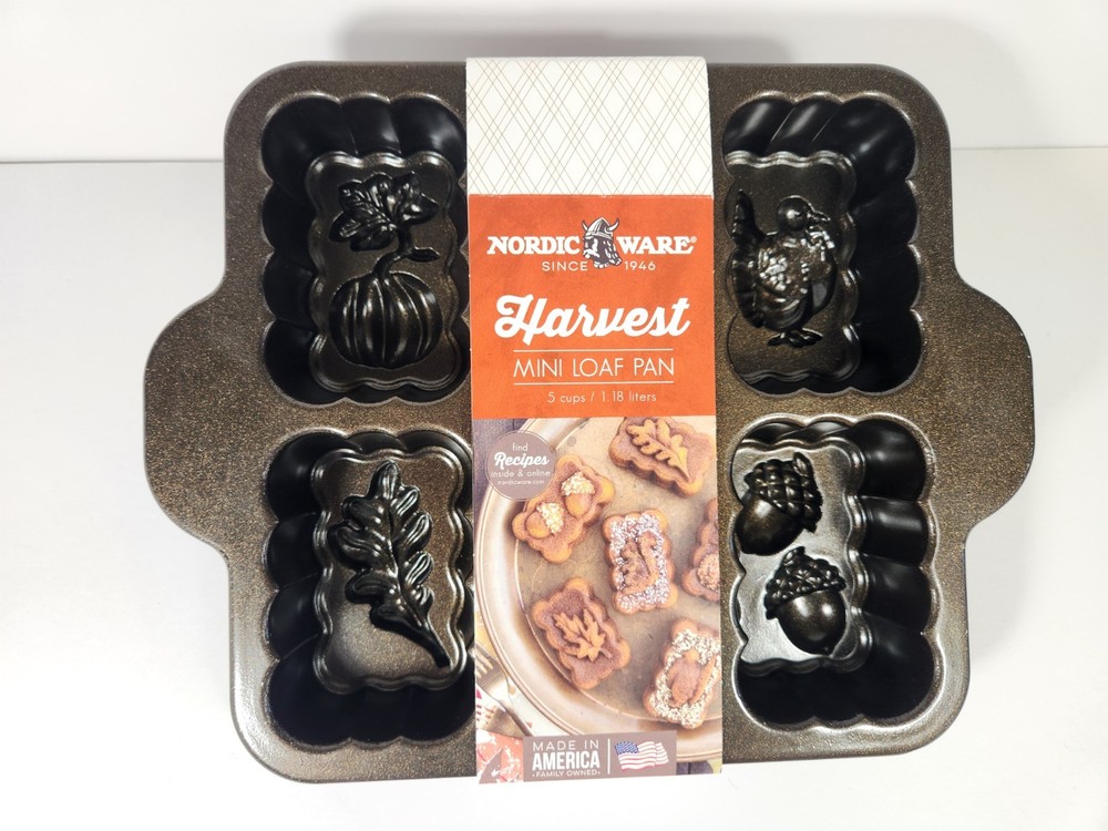 Nordic Ware Harvest Mini Loaf Pan
