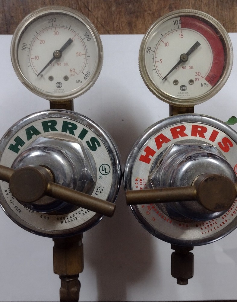 Harris Compressed Gas Regulators - Lot of two