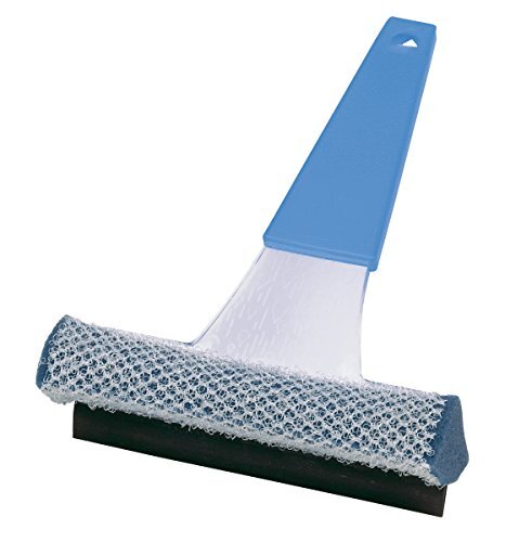 Carrand 9020A Blue Misty 6" Plastic Squeegee with Netting