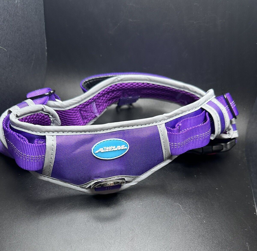 ThinkPet No Pull Halter Harness Breathable Sport w/Top Handle  Purple Size Large
