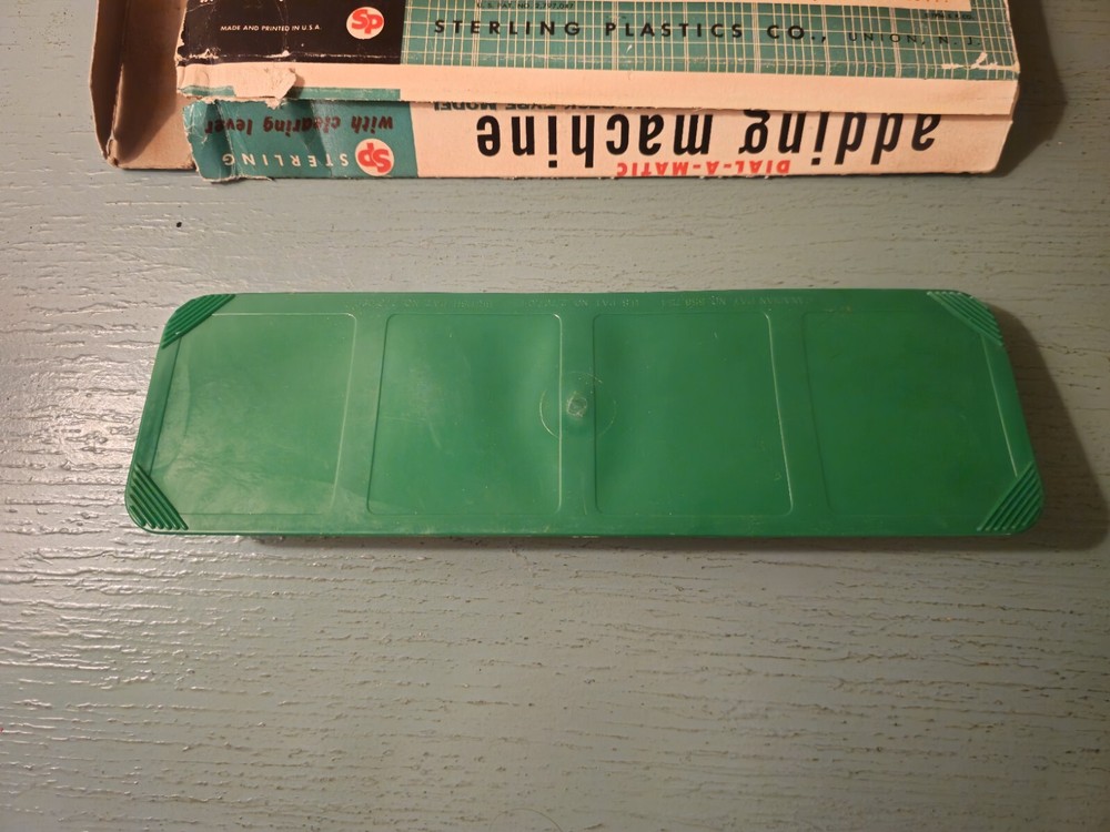 Vintage Sterling 6 Dial Dial-A-Matic Adding Machine-Good