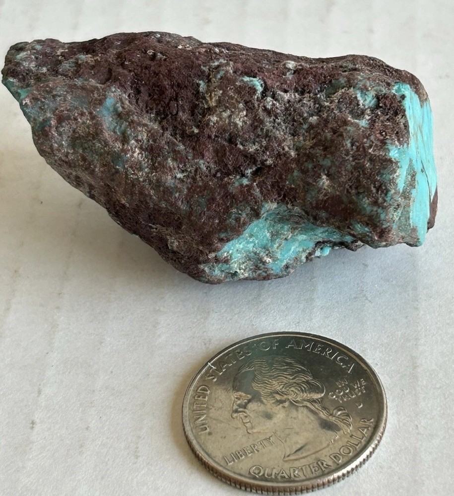 Bisbee Turquoise Rough Stabilized Nugget 55 Grams
