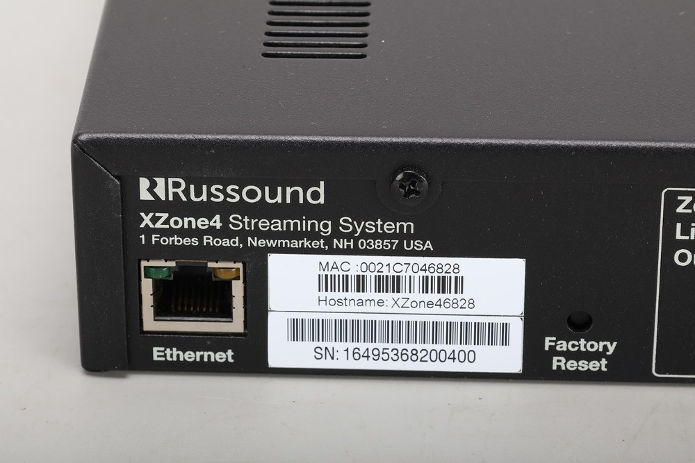 Russound xZone4 Multi-Zone Audio Distribution System W/ Power Cable & Rack Ears