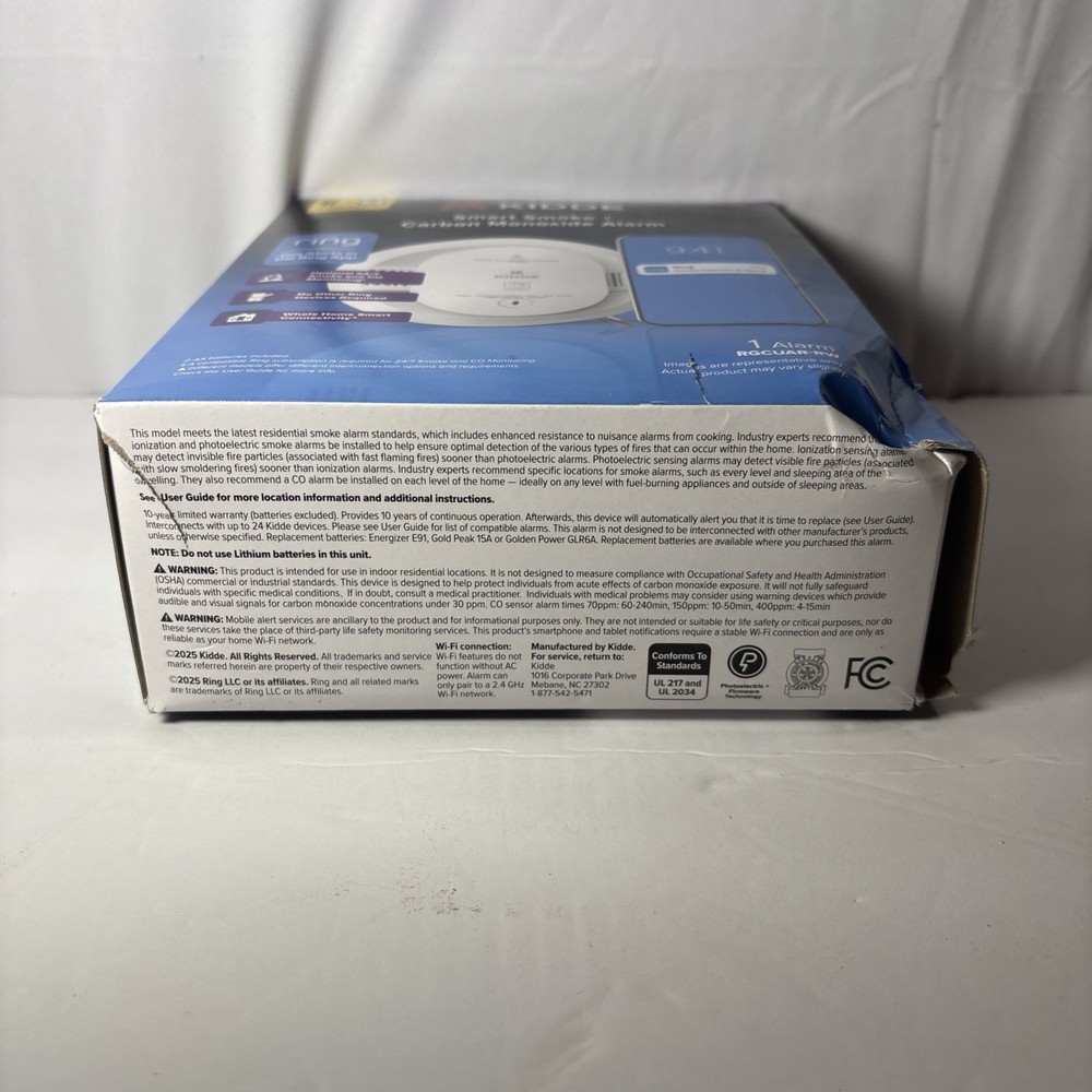 KIDDE Smart Smoke + Carbon Monoxide Alarm