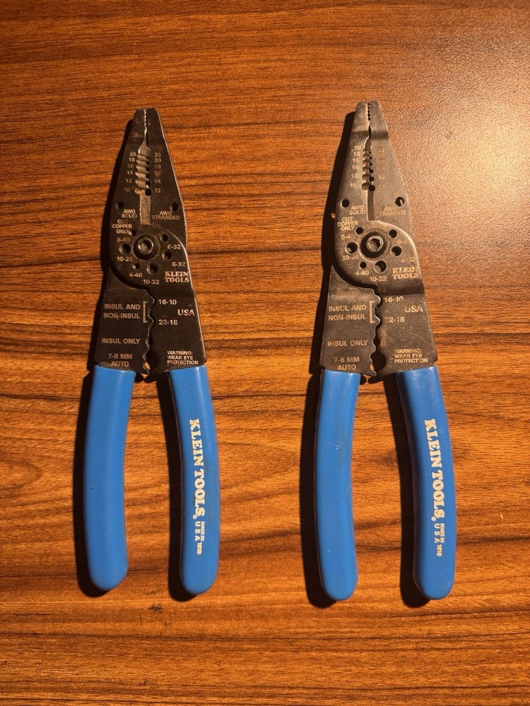 Set Of Two Klein 1010 Multi Tool Wire Cutters Electrician Tools