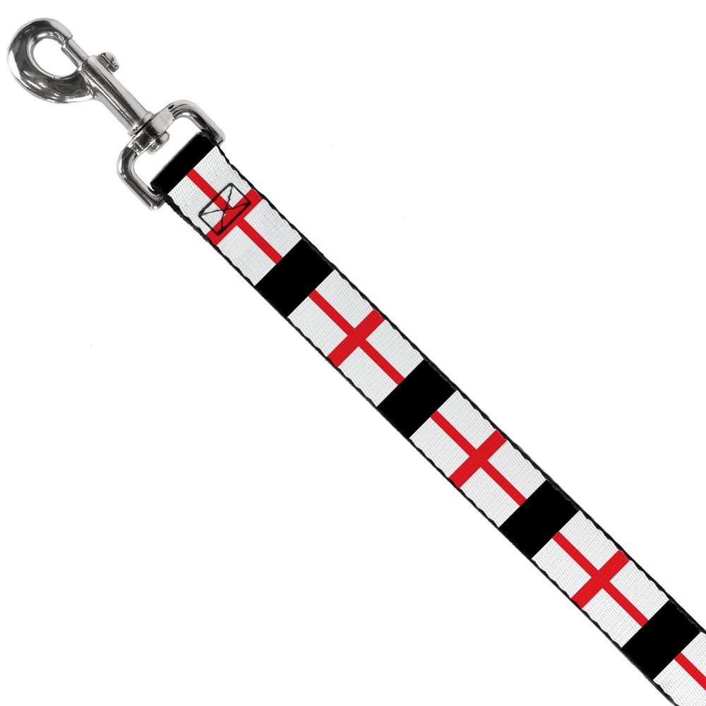 Dog Leash England Flags NARROW 0.5"