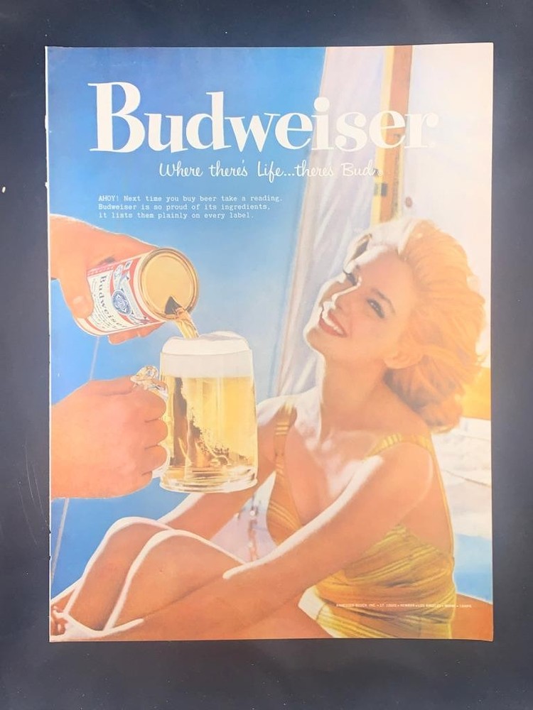 Magazine Ad* - 1959 - Budweiser Beer