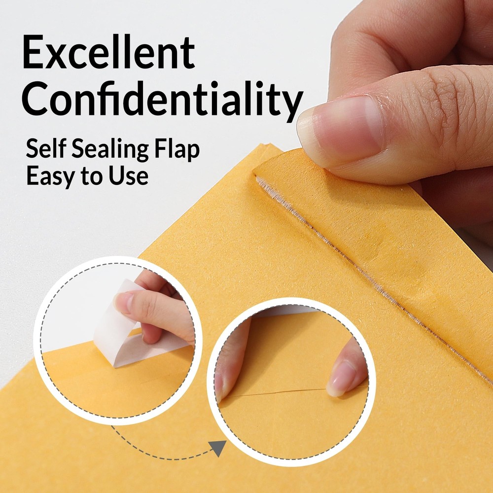 SUNEE 9x12 Envelopes Self-Seal Catalog Mailing Envelopes -100 Count, Ultra St...