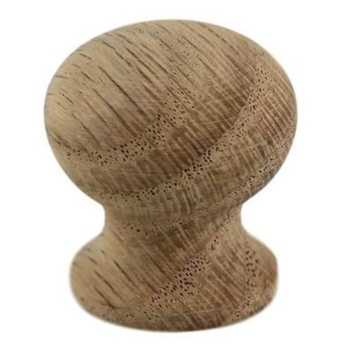 1" Face-grain Solid Oak Knob Unfinished