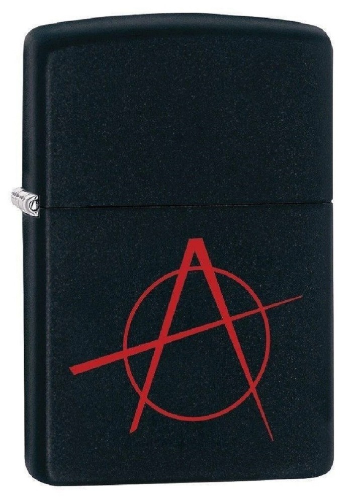 Zippo Lighter - Anarchy Black Matte - 20842