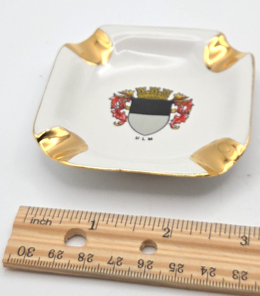 Vintage German Miniature Ashtray - ULM - 3"