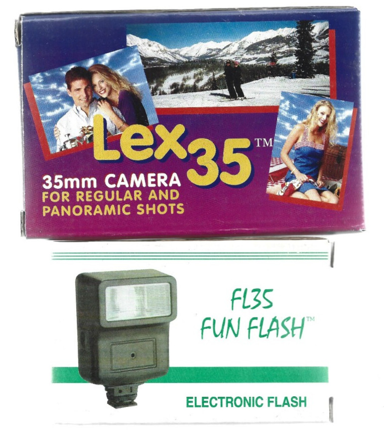 Lex 35 35mm Camera + FL35 Fun Flash Electronic Flash Unopened