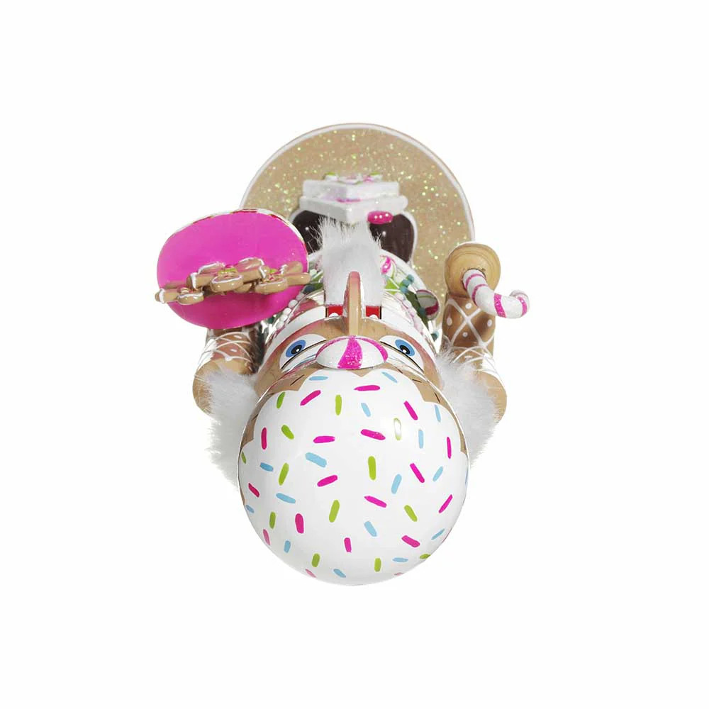 16" Gingerbread Pink House Nutcracker