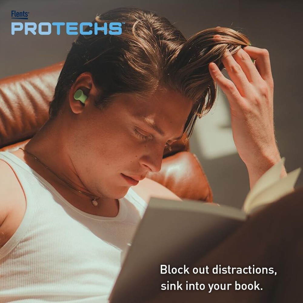 Protechs Foam Ear Plugs, 10 Pair with case Sleeping, Snoring, Loud Noise, Tra...