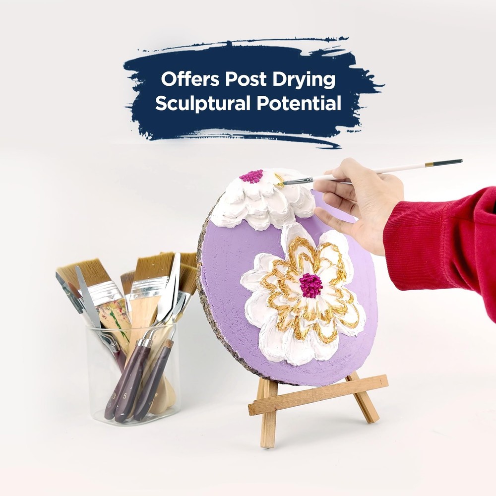 Thick Modeling Paste White 28.2 Oz / 800gm - High Density, Acrylic Medium for...