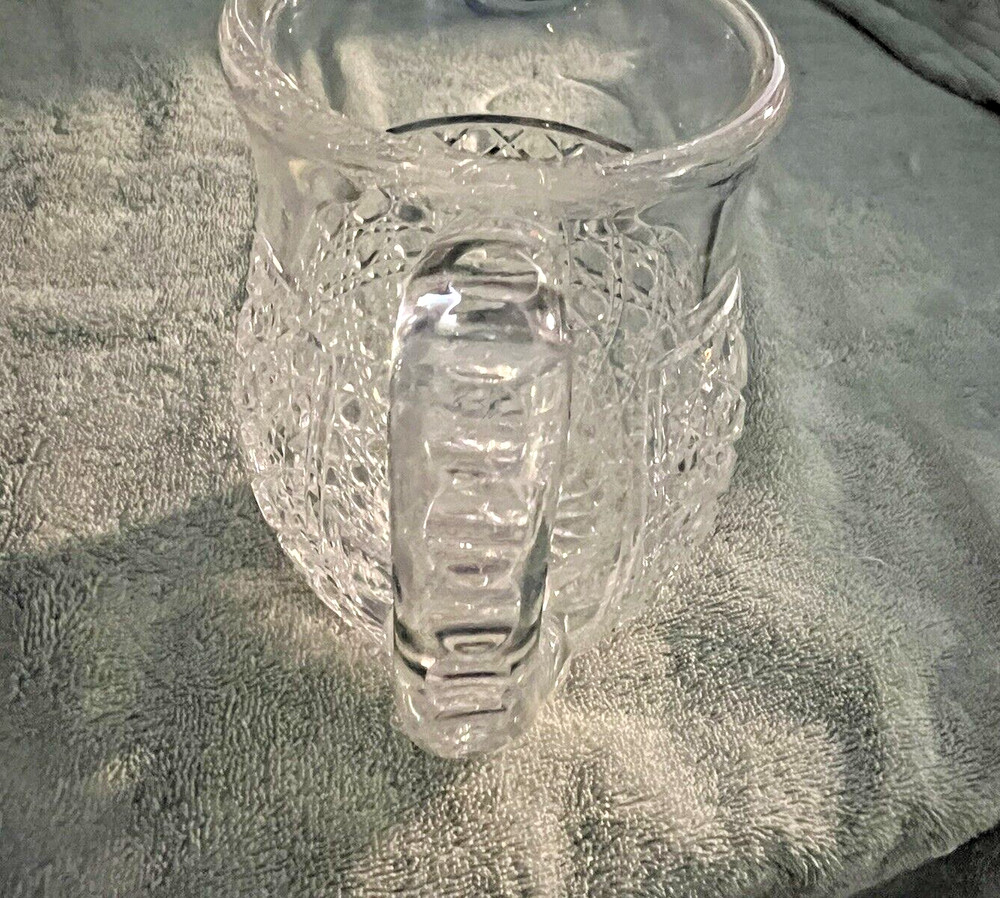 Cameo Hand Cut Lead Crystal Pitcher from Germany