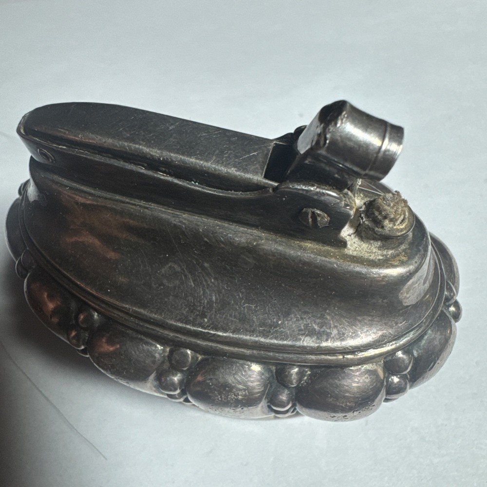 Vintage Silver Plate RONSON CROWN Table Lighter US