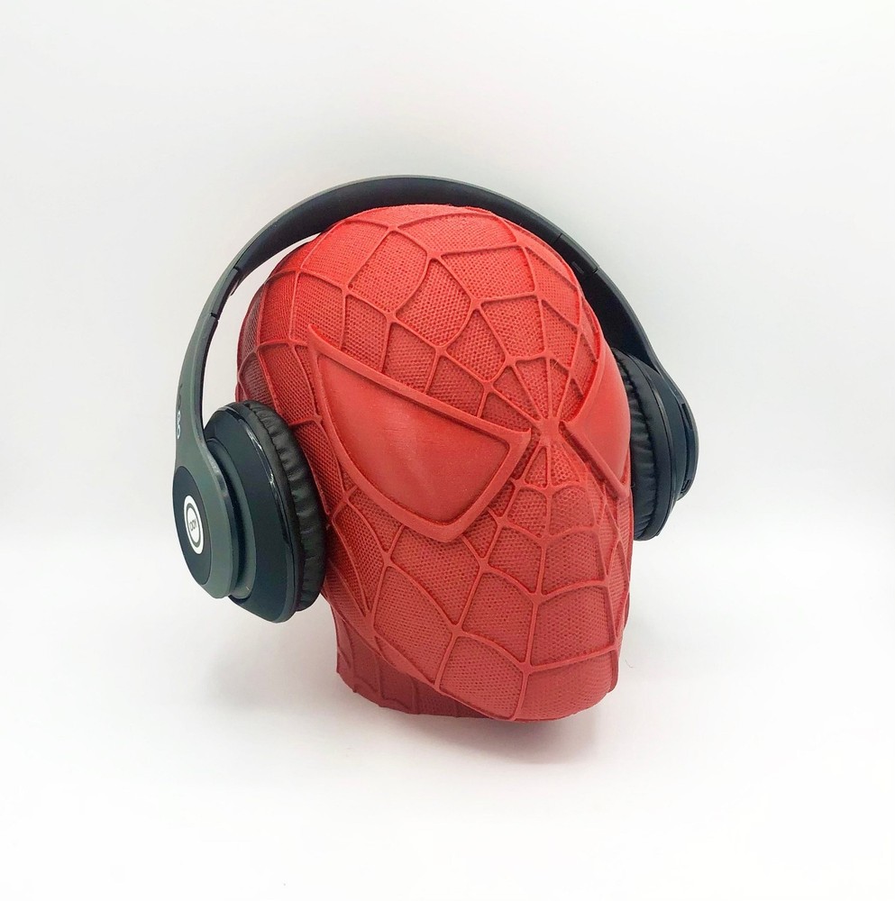 Spider-Man Headphone Head - 3D Printed Headphone Stand Bust
