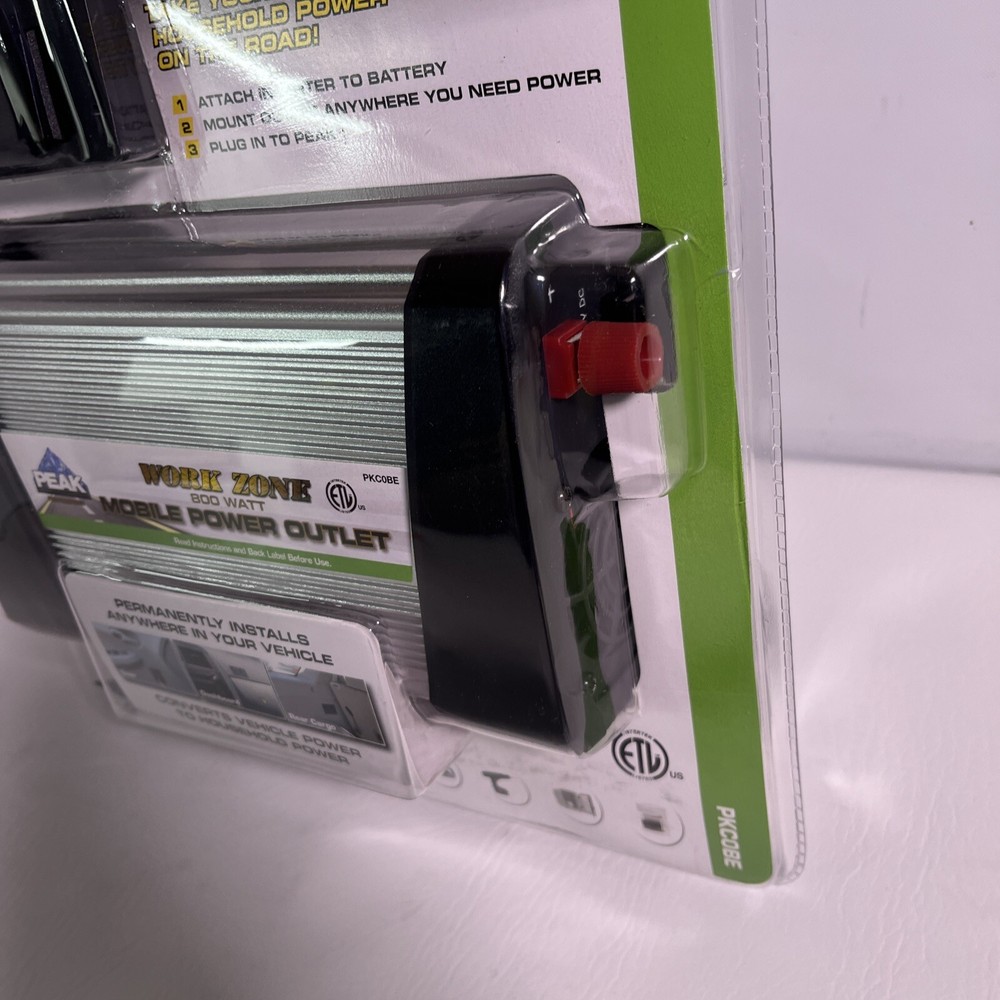 NEW PEAK Work Zone 800W Mobile Power Outlet PKC0BE