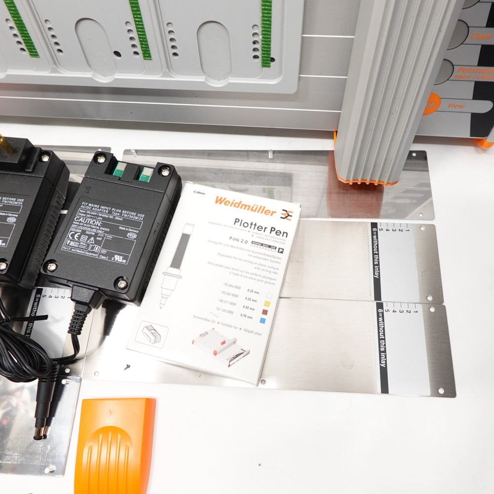 Weidmüller MCP Plus Plotter Printer System w/ Software, Power Supply, Accessorie