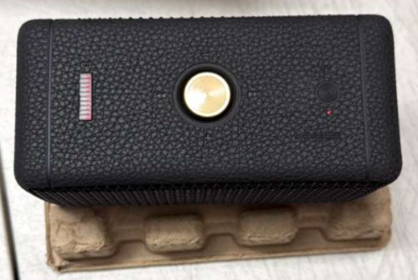 Marshall Emberton Portable Bluetooth Speaker - Black & Brass