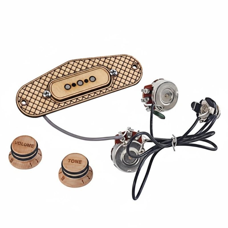 Maple Frame Guitar Single Pickup with Screw for 3 Strings
