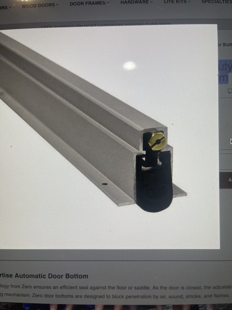 Zero 369AA Heavy-Duty Full Mortise Automatic Door Bottom (M1)