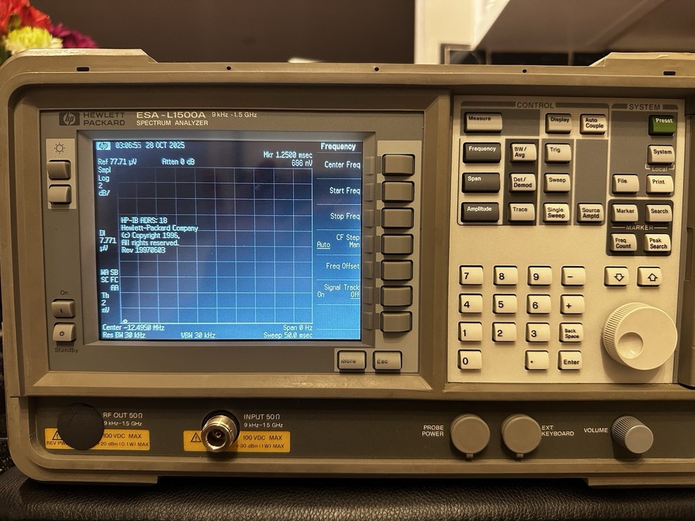 Hp ESA-L1500A Spectrum Analyzer