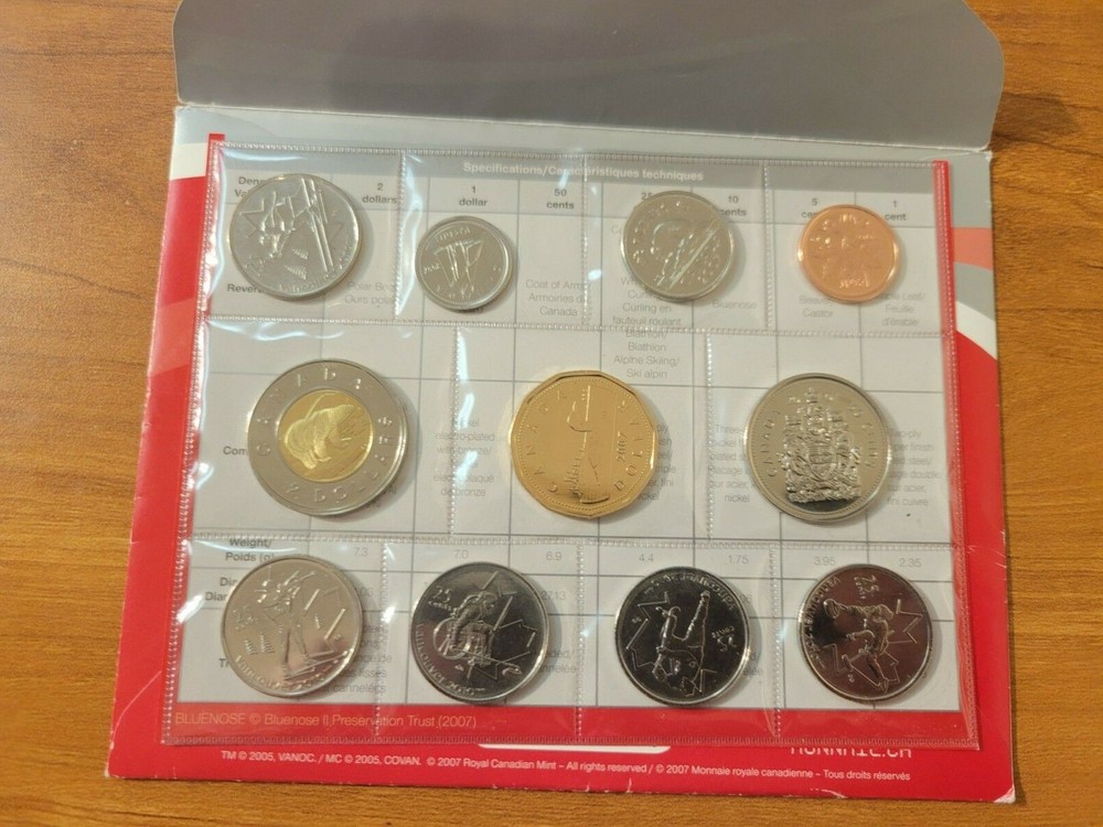 2007 Uncirculated Set Vancouver 2010 Olympic Winter game