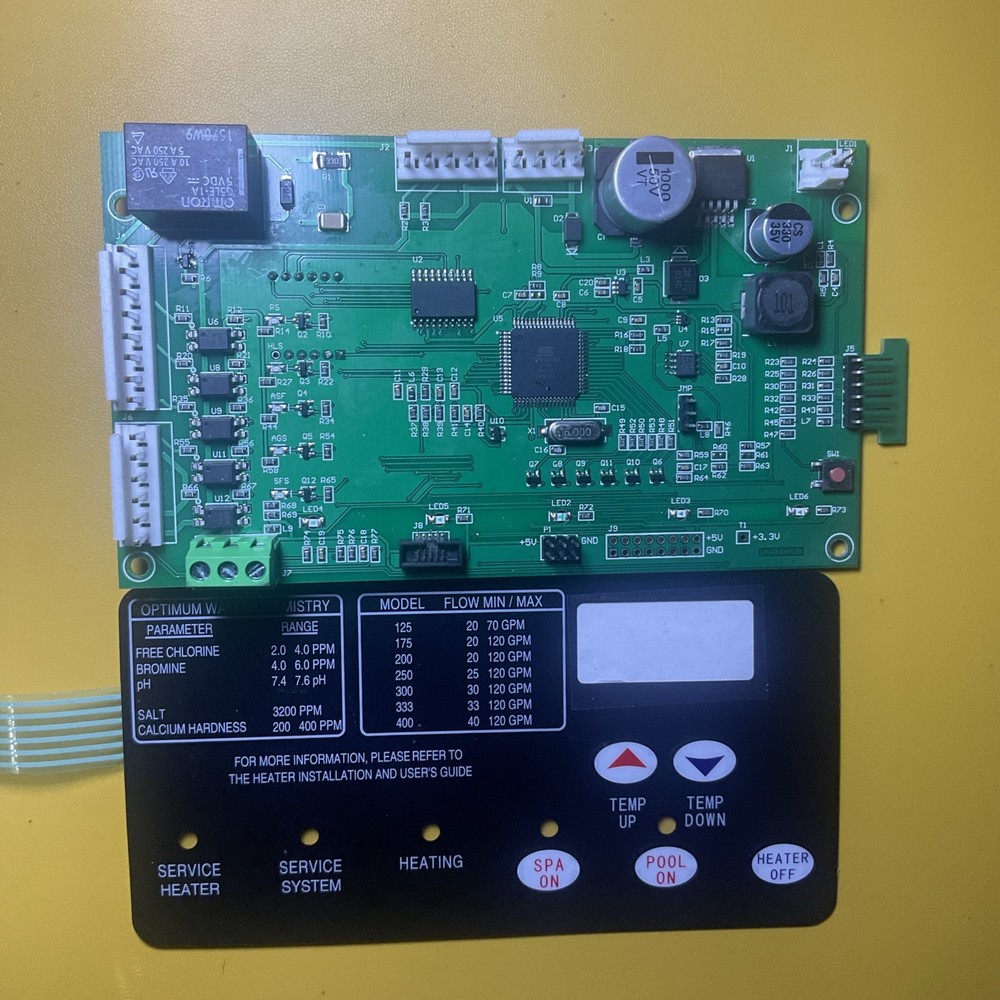 Pool Heater Control Board 46002-0007S Kit Replacement w/ 461105 Switch