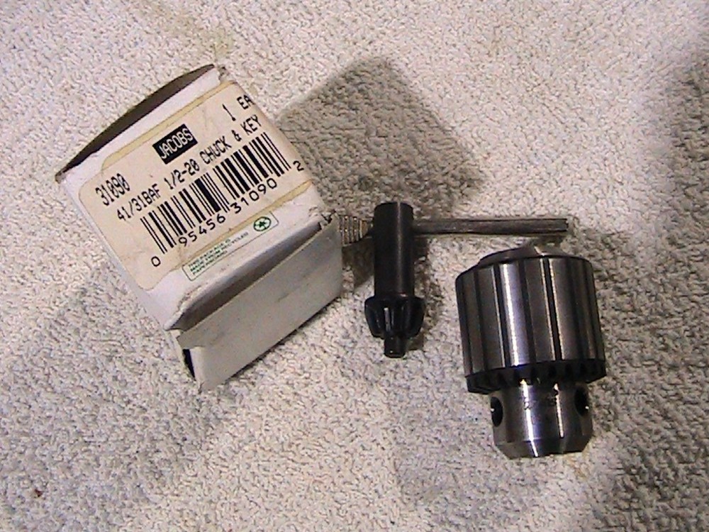 Jacobs 41BA Drill Chuck 0-3/8, 1/2-20 Threaded Mount