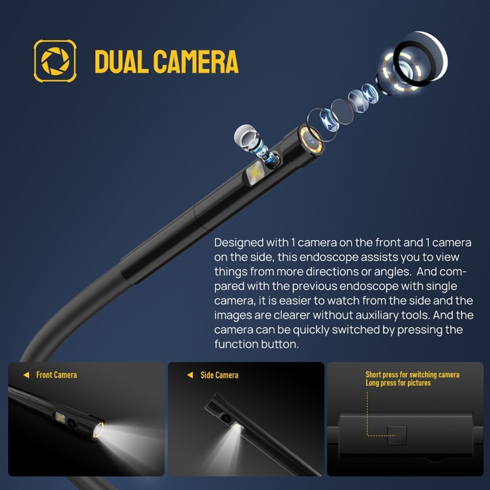 LED Endoscope E2 Ulefone IP67 Waterproof Digital Endoscope for Armor