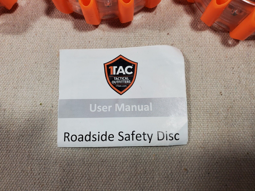 1TAC ~ 3 Pack ~ LED Road Emergency Lights Roadside Safety Beacon Disc Flash