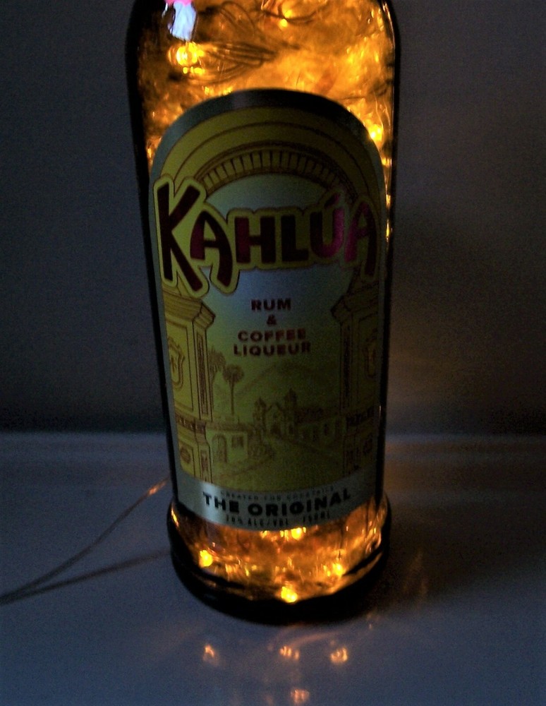 KAHLUA Liqueur 750ml Bottle Light w/100 Motion LEDs Inside & 8 Light Modes